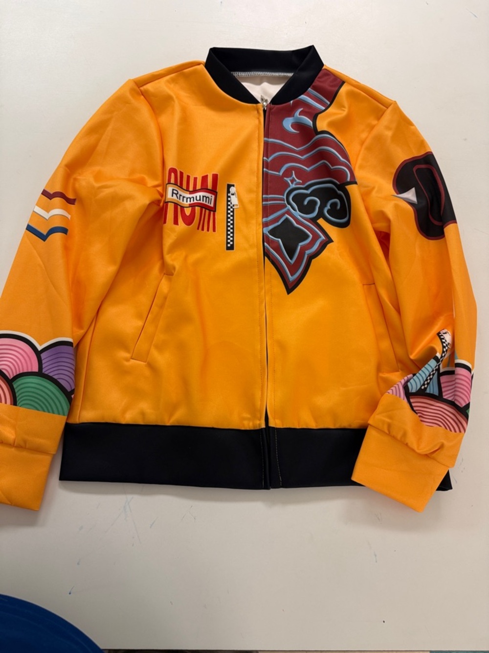 Kids' Yellow Graphic Bomber Jacket